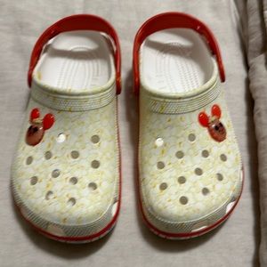Disney popcorn crocs
